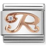 COMPOSABLE 430310/18 Link 9K Rose Gold 'Litera R'NOMINATION