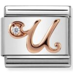 COMPOSABLE 430310/21 Link 9K Rose Gold 'Litera U'NOMINATION