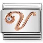 COMPOSABLE 430310/22 Link 9K Rose Gold 'Litera V NOMINATION