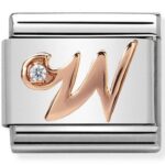 COMPOSABLE 430310/23 Link 9K Rose Gold 'Litera W NOMINATION