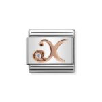 COMPOSABLE 430310/24 Link 9K Rose Gold 'Litera X'NOMINATION
