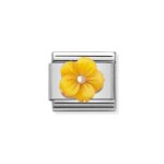 COMPOSABLE 430510/06 Link 9K Rose Gold 'Mother Of Pearl Yellow Flower'NOMINATION