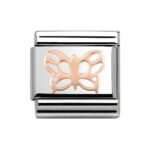 COMPOSABLE 430104/01 Link 9K Rose Gold 'Motyl' NOMINATION