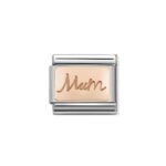 COMPOSABLE 430101/34 Link 9K Rose Gold 'Mum' NOMINATION