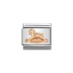 COMPOSABLE 430106/15 Link 9K Rose Gold 'Rocking Horse' NOMINATION