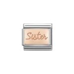 COMPOSABLE 430101/38 Link 9K Rose Gold 'Sister' NOMINATION
