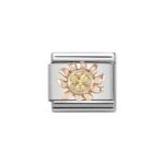 COMPOSABLE 430305/18 Link 9K Rose Gold 'Sun' NOMINATION