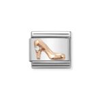 COMPOSABLE 430305/32 Link 9K Rose Gold 'Szpilka z cyrkonią'NOMINATION