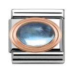 COMPOSABLE 430502/13 Link 9K Rose Gold 'Topaz NOMINATON
