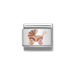 COMPOSABLE 430305/06 Link 9K Rose Gold 'Wózek' NOMINATION