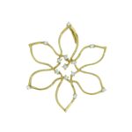 Złota zawieszka Kwiat - MG021