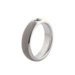 Pierścionek baza VIVID – TRACY RESIN / Taupe Silver 6 mm MELANO