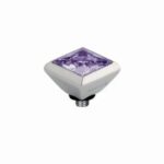 Element wymienny TWISTED KWADRAT – CYRKONIA FASETOWANA / Lavender Silver 6 mm MELANO