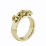 Pierścionek baza TWISTED – TESS / Gold 5 mm MELANO