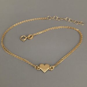 Bransoletka złota z serduszkiem