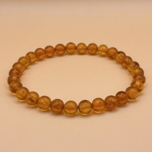 Bransoletka z naturalnego bursztynu kulki 18cm