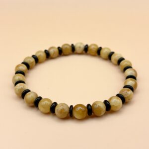 Bransoletka bursztynowa na gumce 16cm