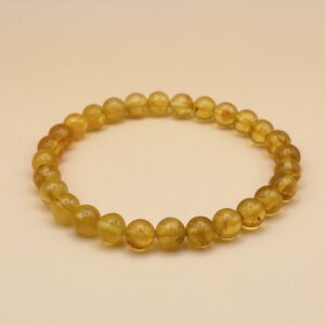 Bransoletka z naturalnego bursztynu kulki 17cm
